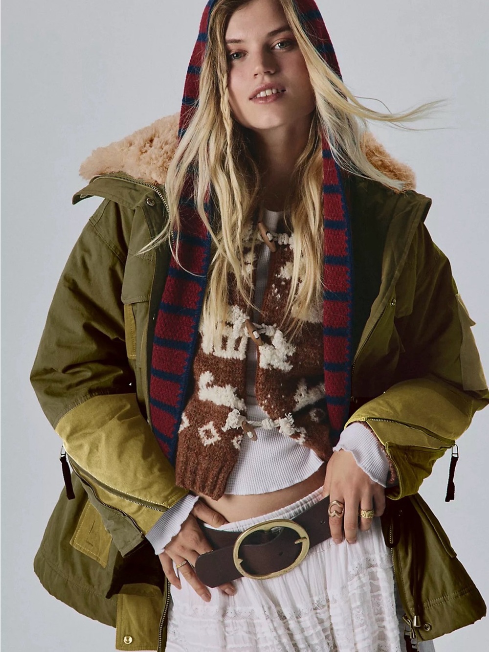 We The Free Pieces of Me Parka in the color Sage